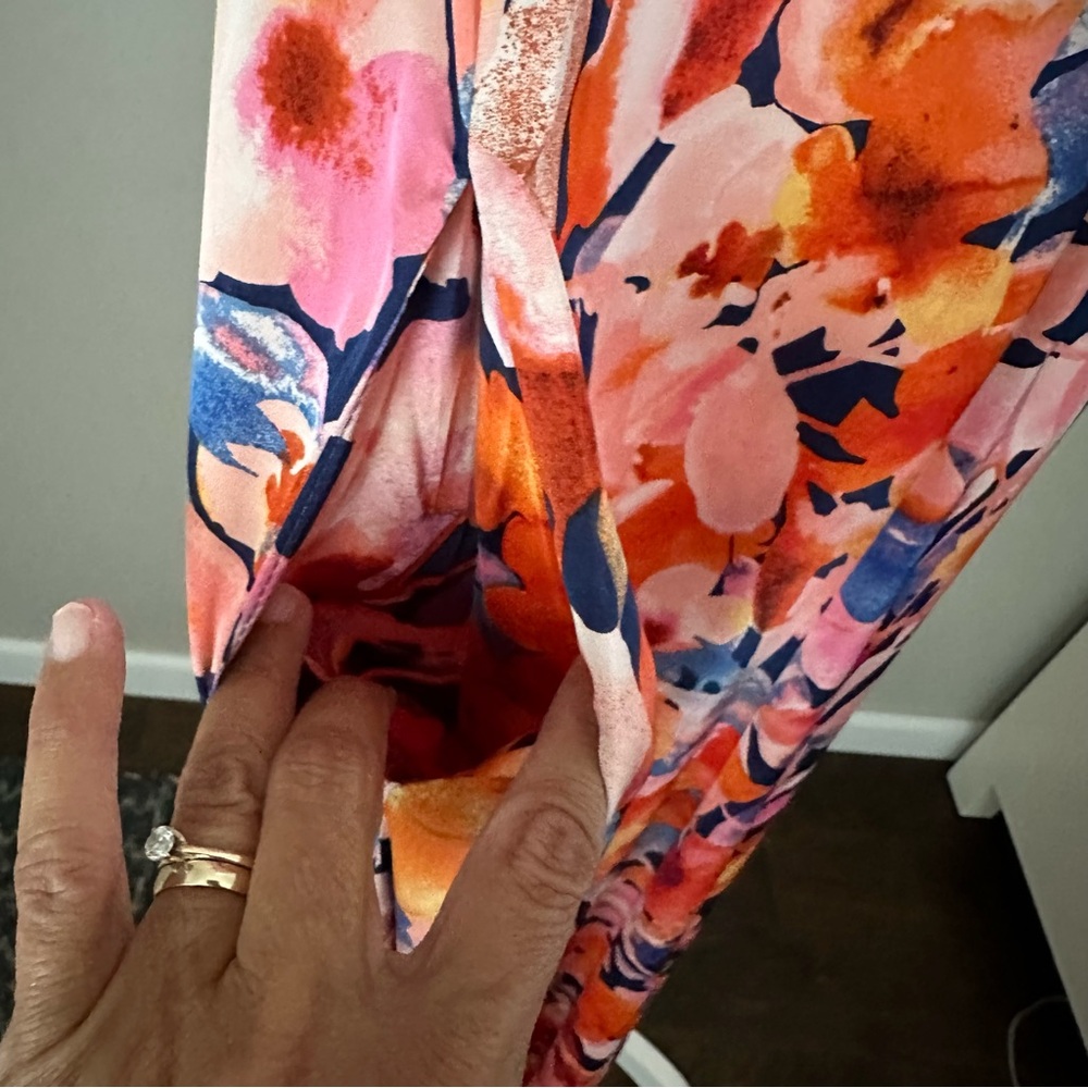 Tahari ASL Floral V-Neck Maxi Dress XSmall - Picture 11 of 11